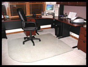 Corner chair mats